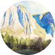 A demonstration showing how to paint a landscape scene.